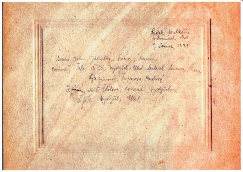 Spolek loutkářů v Lounech 9. června 1931 popis